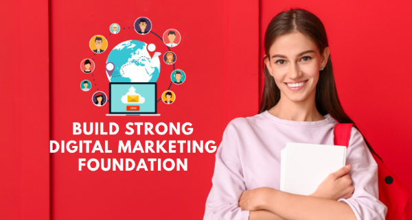 Students learning digital marketing